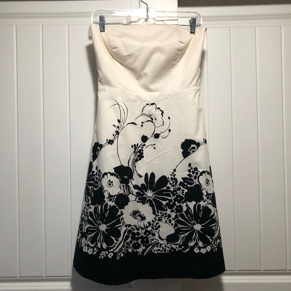 Ann Taylor Strapless Floral Dress